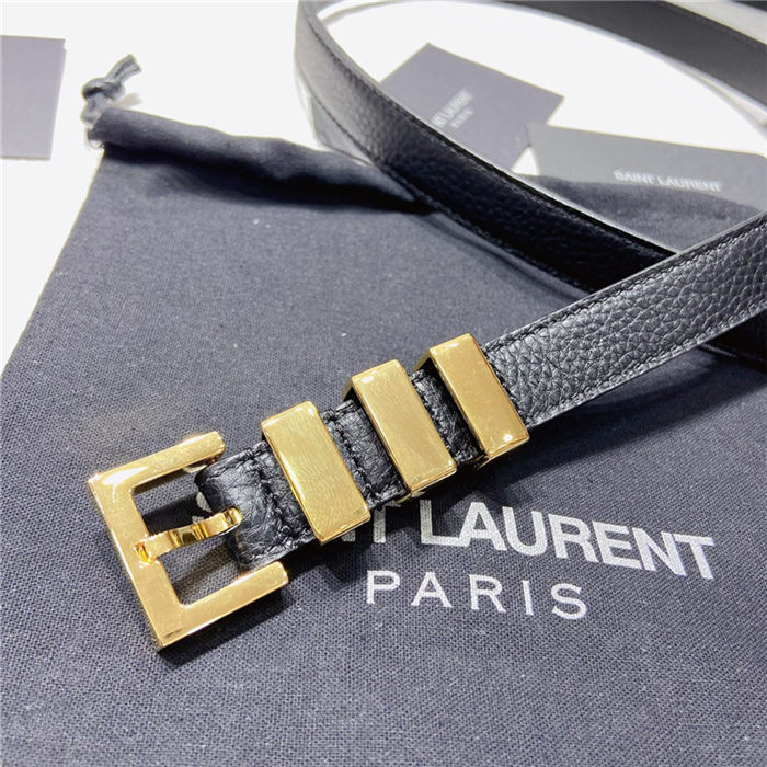 YSL BELT IN GRAINED LEATHER 20MM 1-0510 Gold High