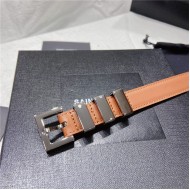 YSL BELT IN SMOOTH LEATHER 20MM 1-0510 Silver Camel High