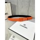 Chanel BELT Calfskin 30MM 2-1102 Orange 2022 High