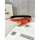 Chanel BELT Calfskin 30MM 2-1102 Orange 2022 High