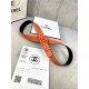 Chanel BELT Calfskin 30MM 2-1102 Orange 2022 High