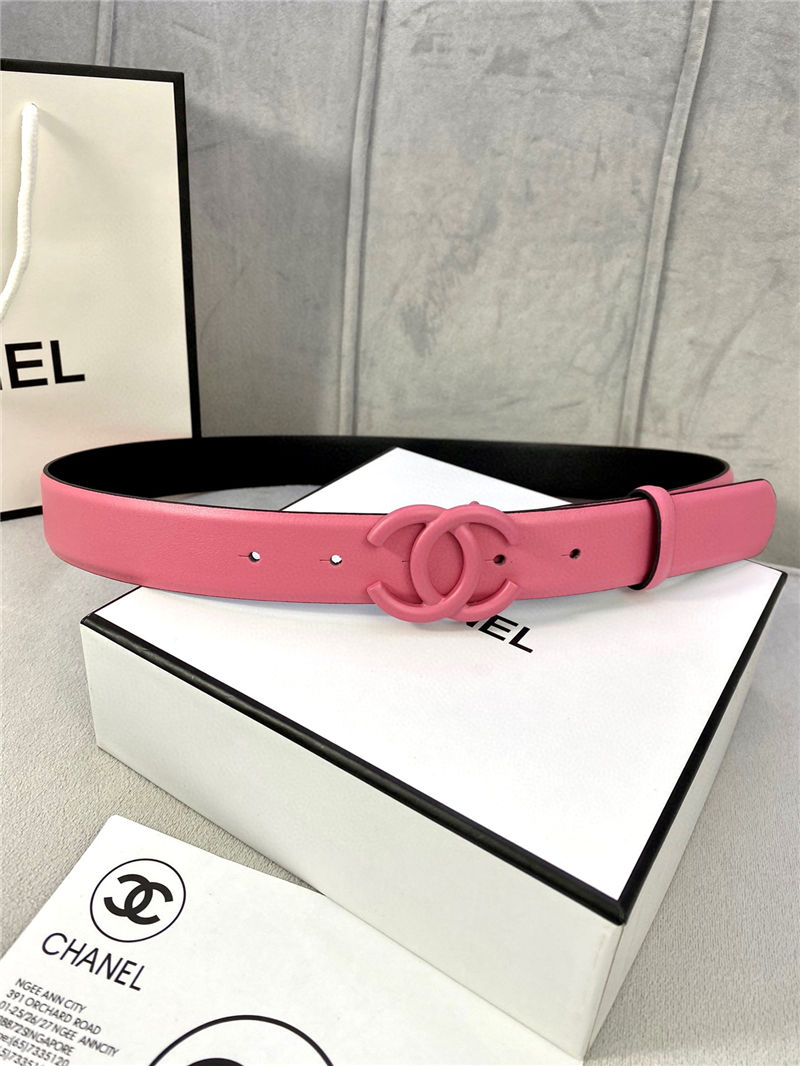 Chanel BELT Calfskin 30MM 2-1102 Rose Pink 2022 High