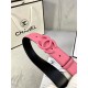 Chanel BELT Calfskin 30MM 2-1102 Rose Pink 2022 High