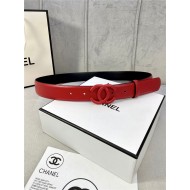 Chanel BELT Calfskin 30MM 2-1102 Red 2022 High