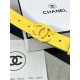 Chanel BELT Calfskin 30MM 2-1102 Yellow 2022 High