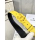 Chanel BELT Calfskin 30MM 2-1102 Yellow 2022 High