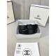 Chanel BELT Calfskin 30MM 2-1102 Black 2022 High