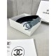 Chanel BELT Calfskin 30MM 2-1102 Grey Blue 2022 High