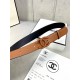 Chanel BELT Calfskin 30MM 2-1102 Brown 2022 High