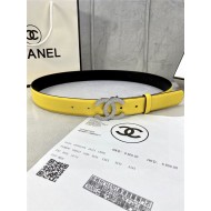 Chanel BELT Calfskin Gold/Silver Metal & Strass 30MM 2-1005 Yellow 2022 High