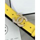 Chanel BELT Calfskin Gold/Silver Metal & Strass 30MM 2-1005 Yellow 2022 High