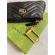 Gucci GG Marmont matelassé key case ‎671773 Black High