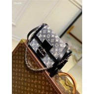 Louis Vuitton DAUPHINE MM BAG Denim textile jacquard M21458 High