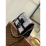 Louis Vuitton DAUPHINE MM BAG Denim textile jacquard M21458 High