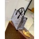 Louis Vuitton ONTHEGO MM Denim textile jacquard M46448 High