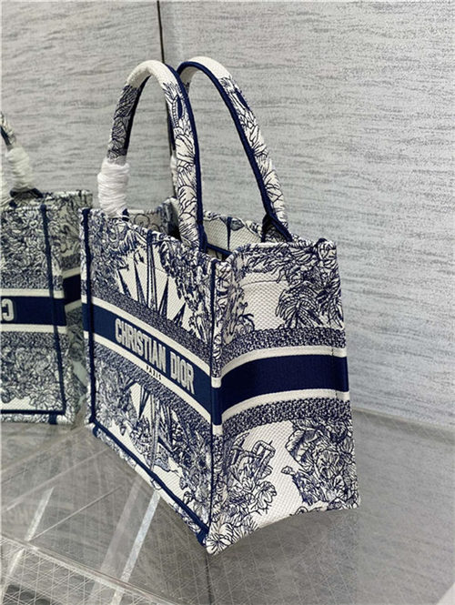 SMALL Dior BOOK TOTE Dior Rêve d'Infini Embroidery Blue High