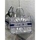 MEDIUM Dior BOOK TOTE Dior Rêve d'Infini Embroidery Blue High