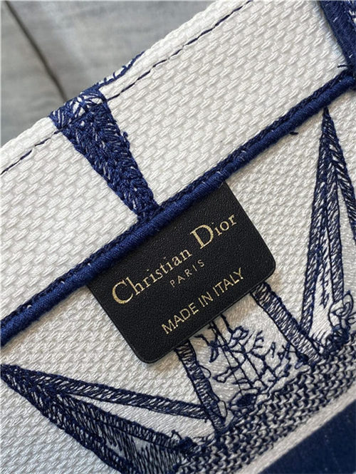 MEDIUM Dior BOOK TOTE Dior Rêve d'Infini Embroidery Blue High