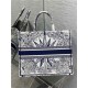 LARGE Dior BOOK TOTE Dior Rêve d'Infini Embroidery Blue High