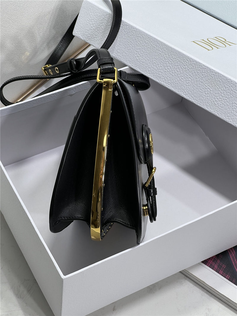 DIOR BOBBY FRAME BAG Box Calfskin Black High