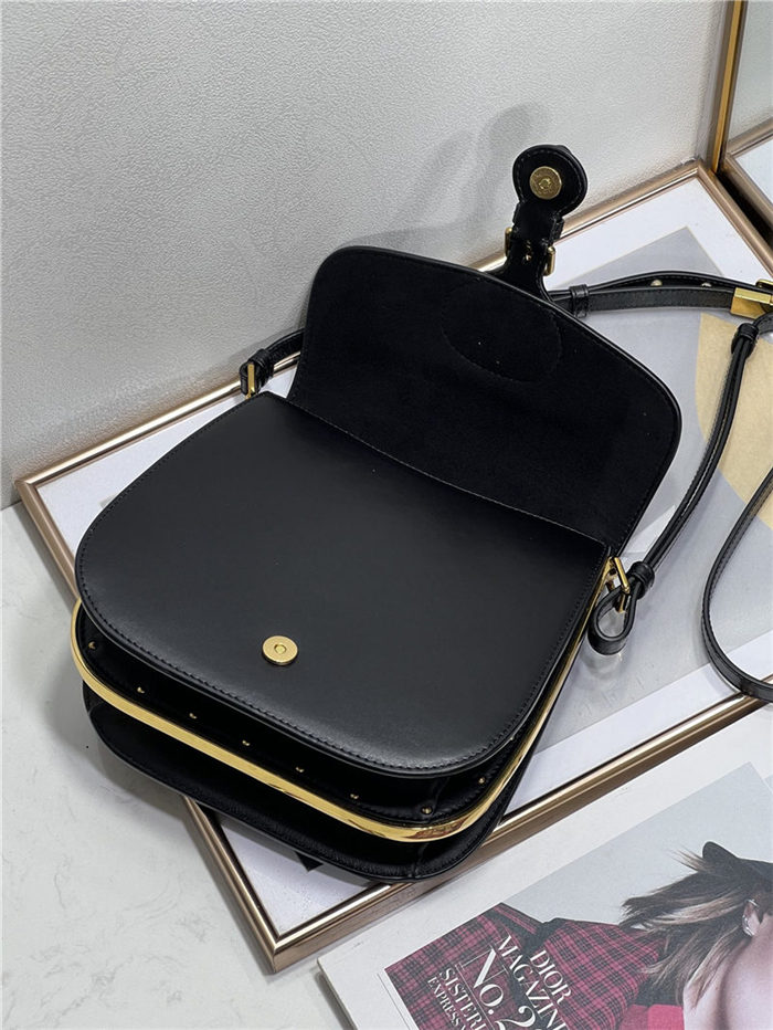 DIOR BOBBY FRAME BAG Box Calfskin Black High