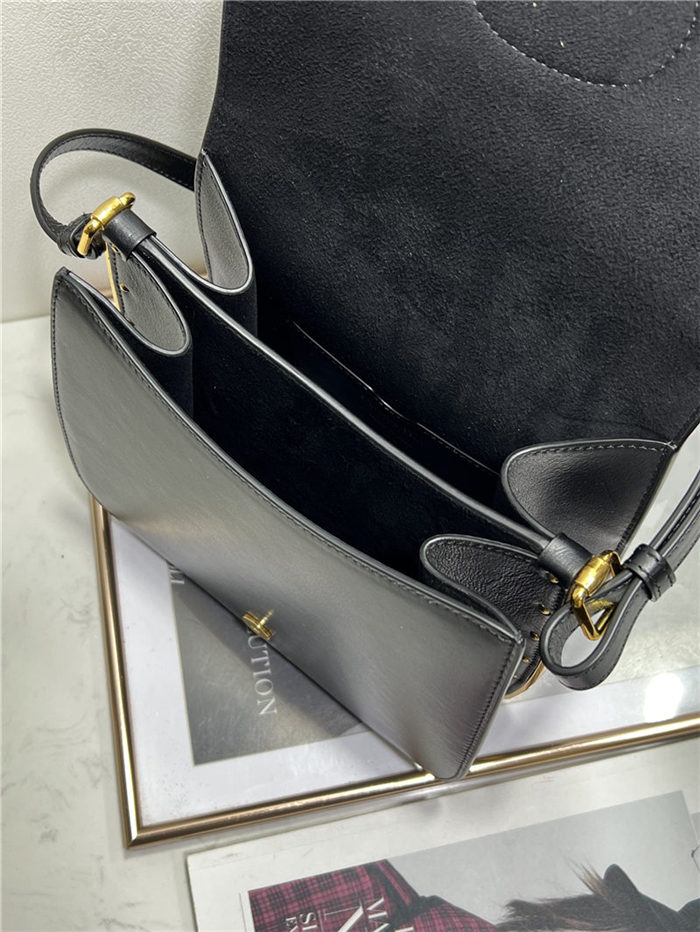 DIOR BOBBY FRAME BAG Box Calfskin Black High