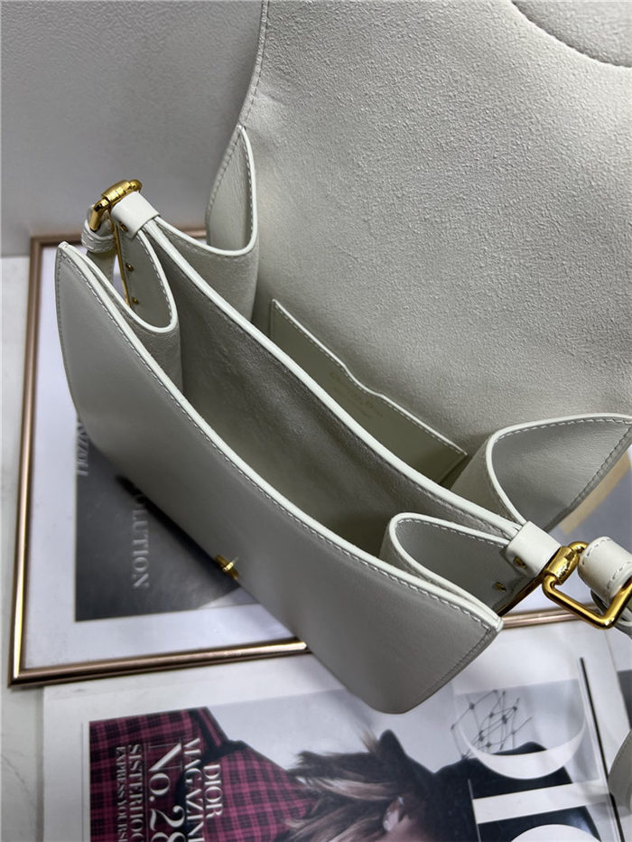 DIOR BOBBY FRAME BAG Box Calfskin Latte High