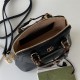 Gucci Diana mini tote bag 715775 Leather Black High