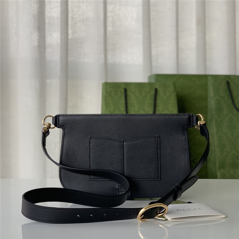 Gucci Blondie Belt bag 718154 Leather Balck  High