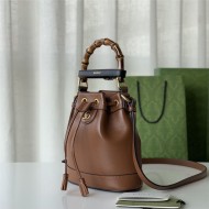 Gucci Diana mini bucket bag 724667 Leather Brown High