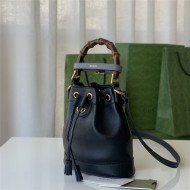 Gucci Diana mini bucket bag 724667 Leather Black High