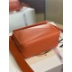 Small Puzzle bag in satin calfskin Orange High