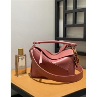 Small Puzzle bag in satin calfskin Plumrose High