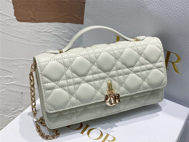 LADY Dior TOP HANDLE CLUTCH Cannage Lambskin High