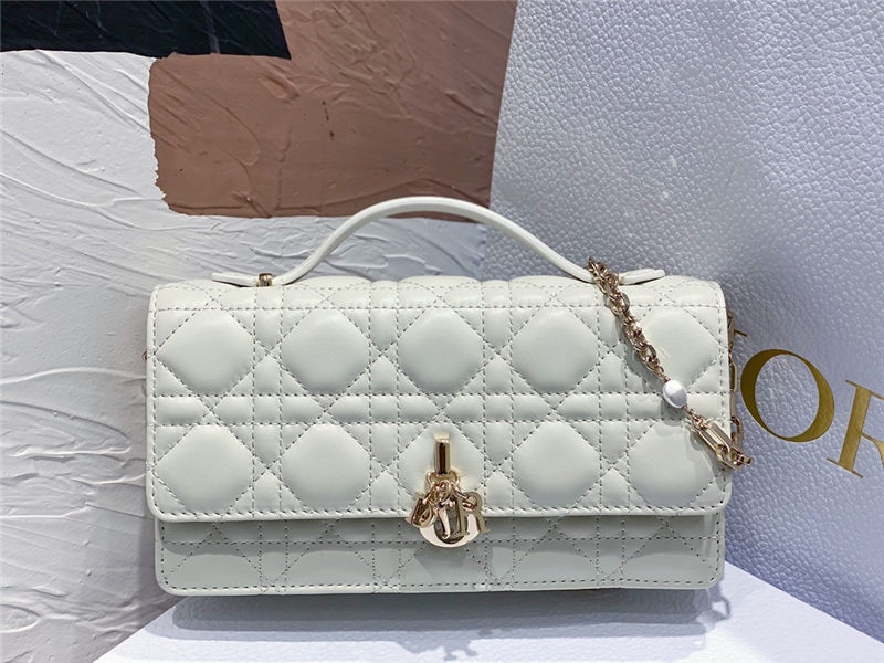 LADY Dior TOP HANDLE CLUTCH Cannage Lambskin High