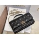 LADY Dior TOP HANDLE CLUTCH Cannage Lambskin High