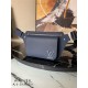 LV Aerogram Slingbag grained calf Navy Blue High