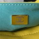 SMALL HOBO HANDBAG AS3710 Wool Jersey & Gold-Tone Metal Yellow A