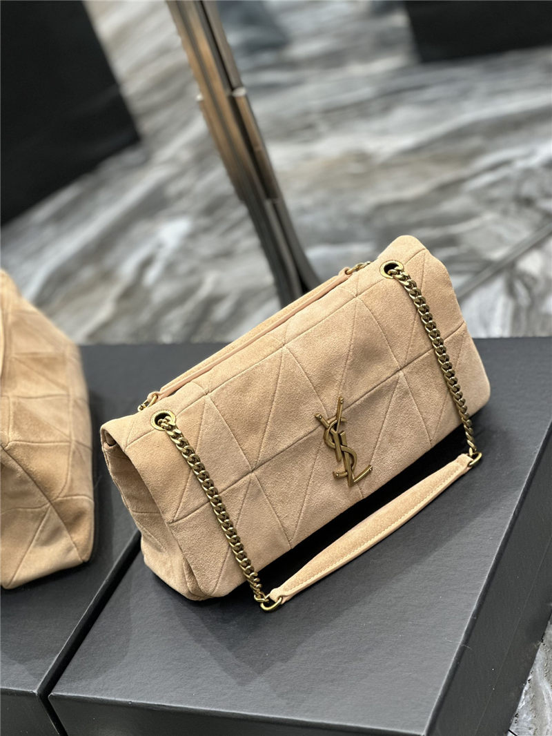 JAMIE MEDIUM CHAIN BAG "CARRÉ RIVE GAUCHE" IN SUEDE High