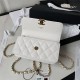 Chanel Wallet on Chain AP3021 Grained Calfskin & Gold-Tone Metal White A