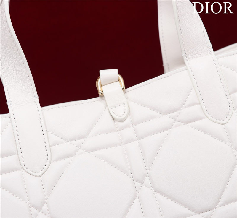 Dior LARGE SHOPPING TOTE Gold-Metal White High