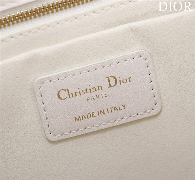 Dior LARGE SHOPPING TOTE Gold-Metal White High