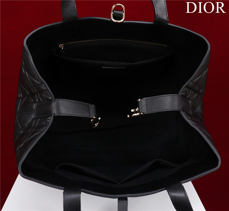 Dior LARGE SHOPPING TOTE Gold-Metal Black High