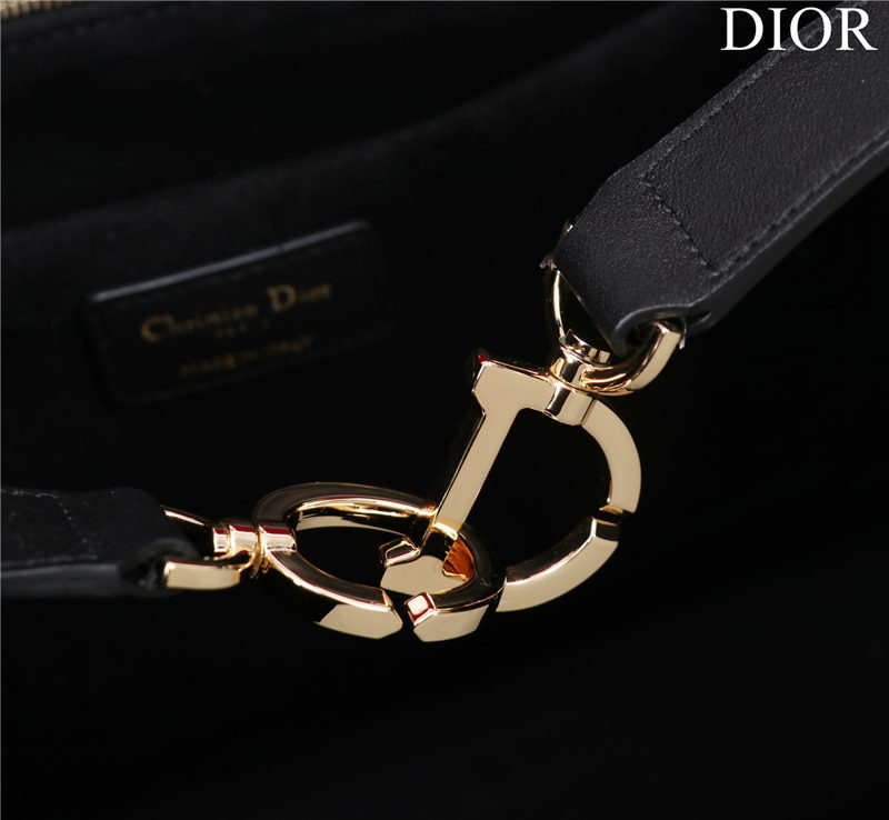 Dior LARGE SHOPPING TOTE Gold-Metal Black High