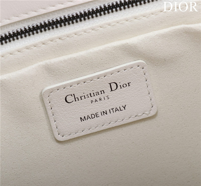 Dior LARGE SHOPPING TOTE Pewter-Metal White High