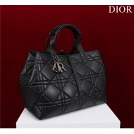 Dior LARGE SHOPPING TOTE Pewter-Metal Black High