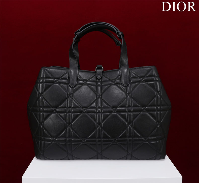 Dior LARGE SHOPPING TOTE Pewter-Metal Black High