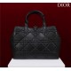 Dior LARGE SHOPPING TOTE Pewter-Metal Black High