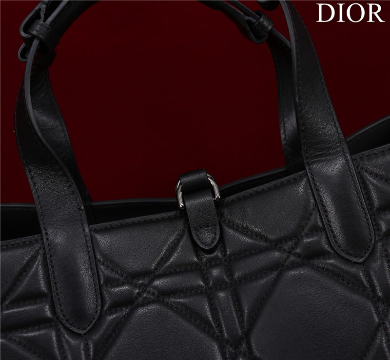 Dior LARGE SHOPPING TOTE Pewter-Metal Black High