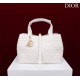 Dior SMALL SHOPPING TOTE Gold-Metal White High